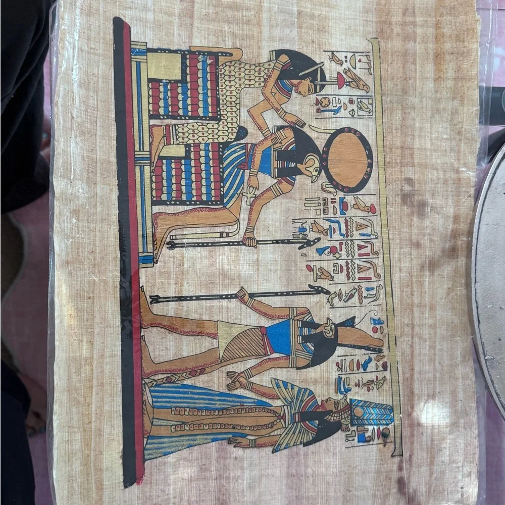 Egyptian Papyrus Wall Art - Multicolor